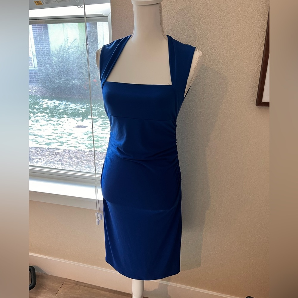 Moda International/Victoria Secrets Royal Blue Pencil dress. Size small